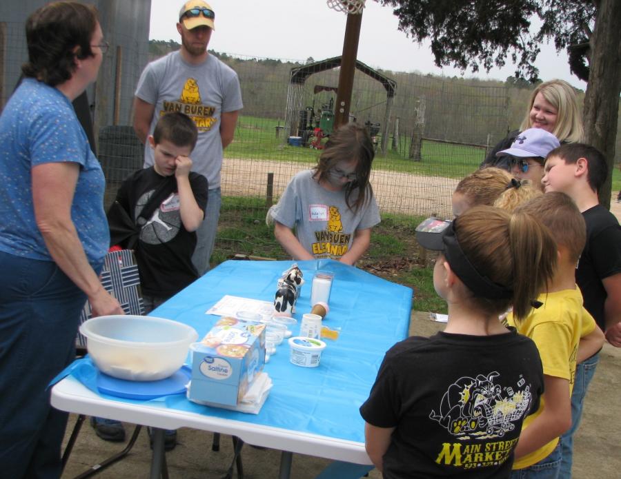 Carter County Ag Day Butter Making Station